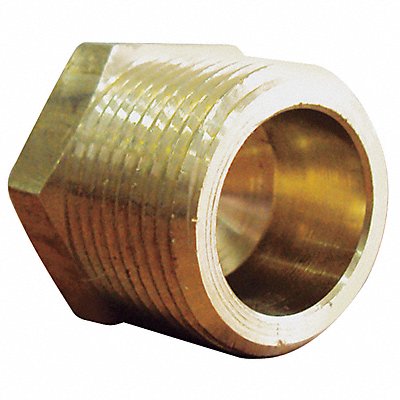 Hex Head Plug Brass 3/4 in MNPT 5 PK