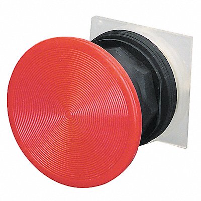 Mushroom Head 30mm Screw On Red