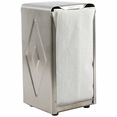 Napkin Dispenser 4 in D 7 1/2 in H SLVR