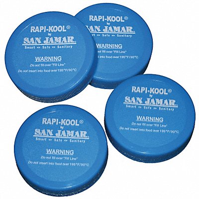 Food Chiller Cap 6 in Dia Blue PK4