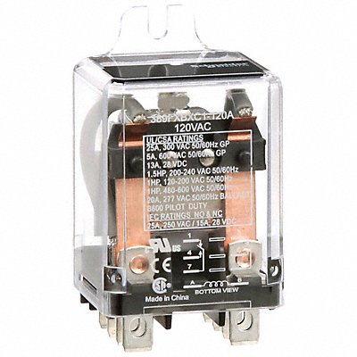 H8161 Enclosed Power Relay 8 Pin 120VAC DPDT