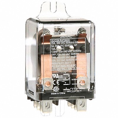 H8161 Enclosed Power Relay 8 Pin 240VAC DPDT