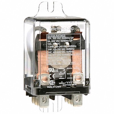 H8161 Enclosed Power Relay 8 Pin 24VDC DPDT