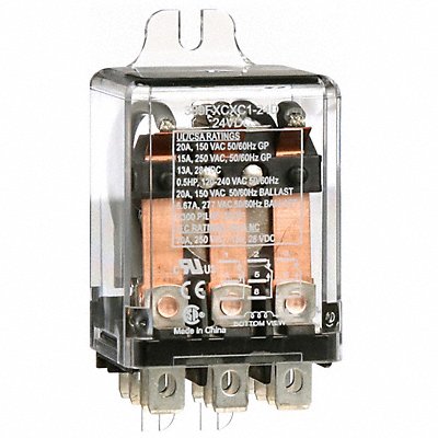 H8093 Enclosed Power Relay 3PDT 20A 24VDC