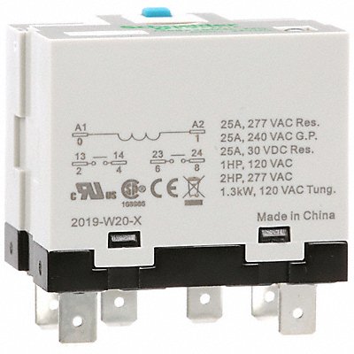 Enclosed Power Relay 6 Pin 24VDC DPST-NO