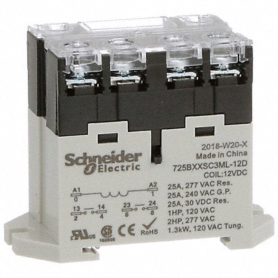 H8121 Enclosed Power Relay 6 Pin 12VDC DPST-NO