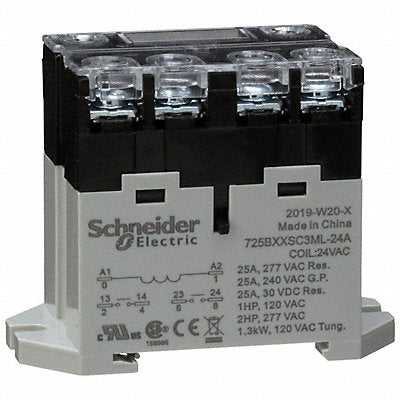 H8121 Enclosed Power Relay 6 Pin 24VAC DPST-NO