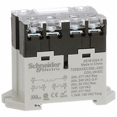 H8121 Enclosed Power Relay 6 Pin 24VDC DPST-NO