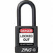 D8958 Lockout Padlock KD Black 1-3/4 H