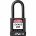 K7489 Lockout Padlock KA Black 1-3/4 H