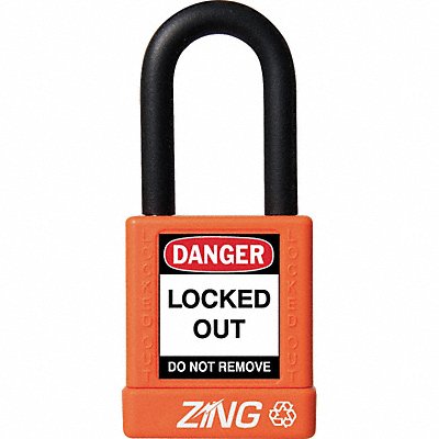 D8958 Lockout Padlock KD Orange 1-3/4 H