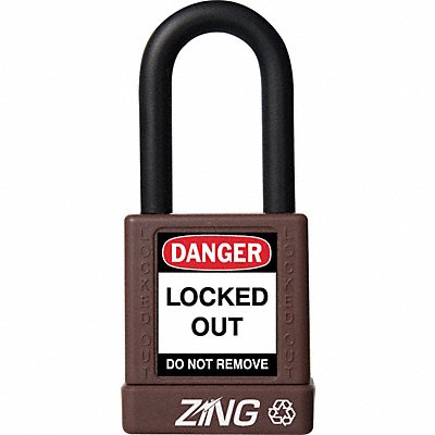 D8958 Lockout Padlock KD Brown 1-3/4 H