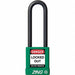 D8959 Lockout Padlock KD Green 1-3/4 H