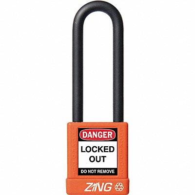 D8959 Lockout Padlock KD Orange 1-3/4 H