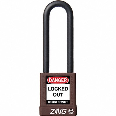 D8959 Lockout Padlock KD Brown 1-3/4 H