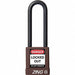 D8959 Lockout Padlock KD Brown 1-3/4 H