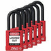 D8964 Lockout Padlock KA Red 1-3/4 H PK6