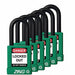 D8964 Lockout Padlock KA Green 1-3/4 H PK6