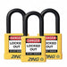 D8963 Lockout Padlock KA Yellow 1-3/4 H PK3