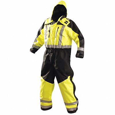 Rain Coverall Class 3 Type R Blk/Ylw XL