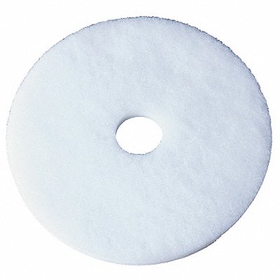 Scrubbing Pad 20 in Dia White PK5