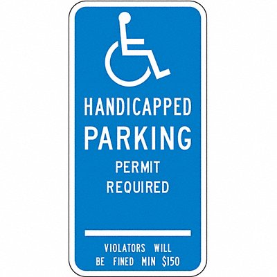 ADA Handicapped Parking Sign 24 x 12 