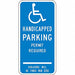 ADA Handicapped Parking Sign 24 x 12 