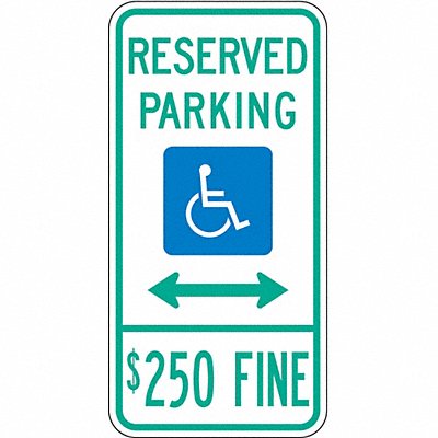 ADA Handicapped Parking Sign 24 x 12 