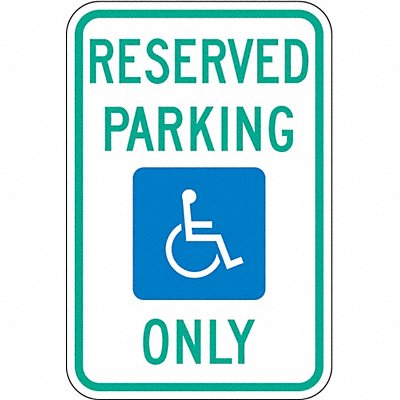 ADA Handicapped Parking Sign 18 x 12 