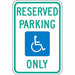 ADA Handicapped Parking Sign 18 x 12 