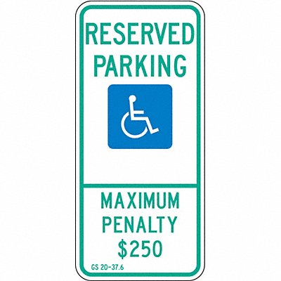 ADA Handicapped Parking Sign 26 x 12 