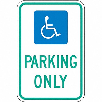 ADA Handicapped Parking Sign 18 x 12 