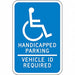 ADA Handicapped Parking Sign 18 x 12 