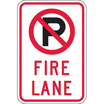 Fire Lane Parking Sign 18 x 12 