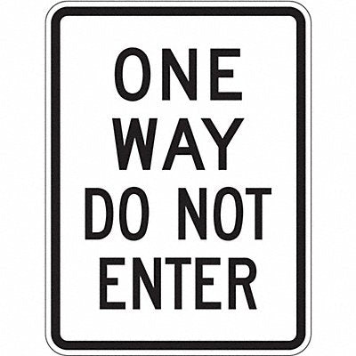 D9713 One Way Do Not Enter Traffic Sign 24x18 