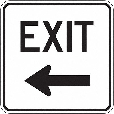 Exit Sign For Parking Lots 18 x 18 