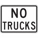 No Trucks Traffic Sign 18 x 24 