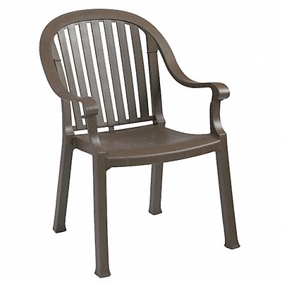 Armchair Highback Stacking Bronze Mist