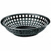 Food Serving Basket 8 in W Black PK36