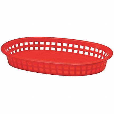 Food Platter Basket 7 3/16 in W Red PK36