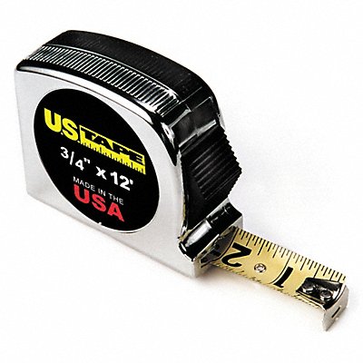 Tape Measure 3/4 In x 16 ft Chrome Ft/In