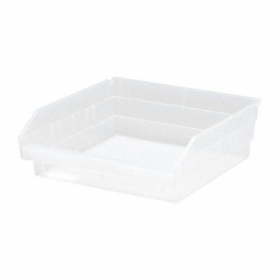 Shelf Bin Clear Polypropylene 4 in