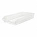 Shelf Bin Clear Polypropylene 4 in