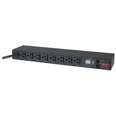 PDU 15A 8 Outlet 12 ft Black