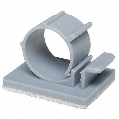 Cable Clip Locking Gray PK25