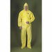 Hooded Coverall w/Boots Yellow 4XL