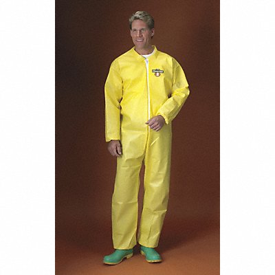 Collared Coverall Elastic Yellow 3XL