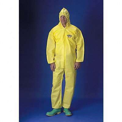 Hooded Coverall Elastic Yellow L