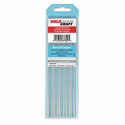 WELDCRAFT Lt Blu Tungsten Electrode PK10