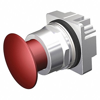 Push Button 30mm 1.73 in Mushroom Red